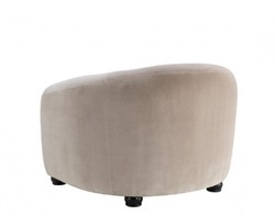 Casa Padrino Luxus Art Deco Hotelsessel, bequemer Loungesessel aus Samt in Grau, 105 x 93 x 78 cm