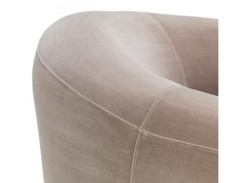 Casa Padrino Luxus Art Deco Hotelsessel, bequemer Loungesessel aus Samt in Grau, 105 x 93 x 78 cm