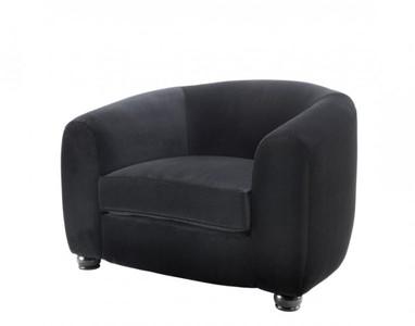 Casa Padrino Luxury Art Deco Hotel Armchair in Black - 105 x 93 x 78 cm