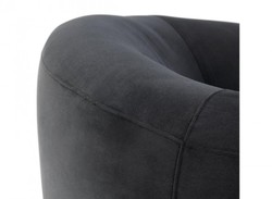Casa Padrino Luxus Art Deco Hotelsessel in Schwarz - 105 x 93 x 78 cm