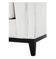 Casa Padrino Luxus Designer Hotel Sessel in Weiß mit schwarzem Gestell - 94 x 82 x 77 cm