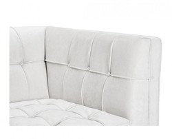 Casa Padrino Luxus Designer Hotel Sessel in Weiß mit schwarzem Gestell - 94 x 82 x 77 cm