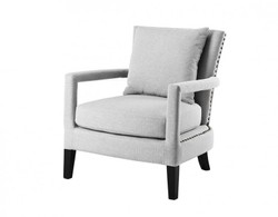 Casa Padrino Luxury Lounge Chair in Light Grey - Hotel Furniture - 70 x 70 x 81 cm