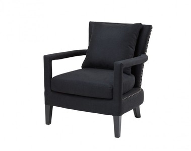 Casa Padrino Luxury Lounge Chair in Black - 70 x 70 x 81 cm