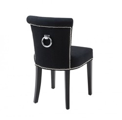 Casa Padrino luxury dining room chair black - Luxury Quality