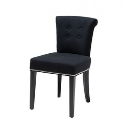 Casa Padrino luxury dining room chair black - Luxury Quality