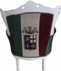 Casa Padrino Sillón Barroco Infantil Diseño Italia Crema - Trono hecho a mano de madera maciza, altura 84 cm Casa Padrino Sillón Barroco Infantil Diseño Italia Crema - Trono hecho a mano de madera maciza, altura 84 cm