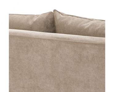 Casa Padrino Luxus Sofa im Barockstil Greige Samt, 222 x 108 x 89 cm - Limited Edition
