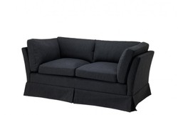Casa Padrino Canapé de luxe à rayures fines noir et blanc - 172 x 83 x 78 cm - Mobilier élégant pour hôtels et salons