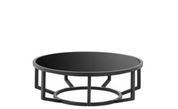 Casa Padrino Lujosa campana para tartas Art Déco Bronce con granito negro y tapa de cristal, 35 x H. 42 cm