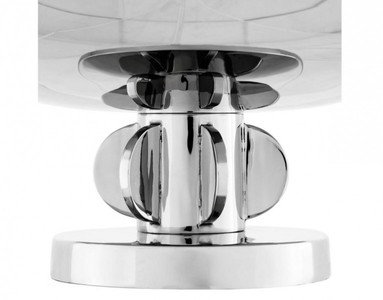 Casa Padrino Luxus Tablett Nickel Finish 35,5 x H. 12,5 cm - Luxus Kollektion 
