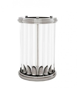 Casa Padrino candele candelieri di lusso argento Ø 26 x A. 41,5 cm - Candele candelieri di design - Accessori per hotel e ristoranti - Accessori per la decorazione di lusso

