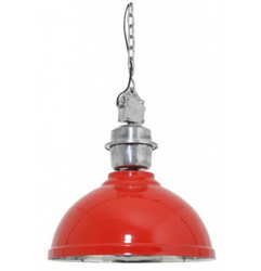 Casa Padrino Designer Pendant Lamp Red, Diameter 52 cm, Solid Metal Construction, Limited Edition