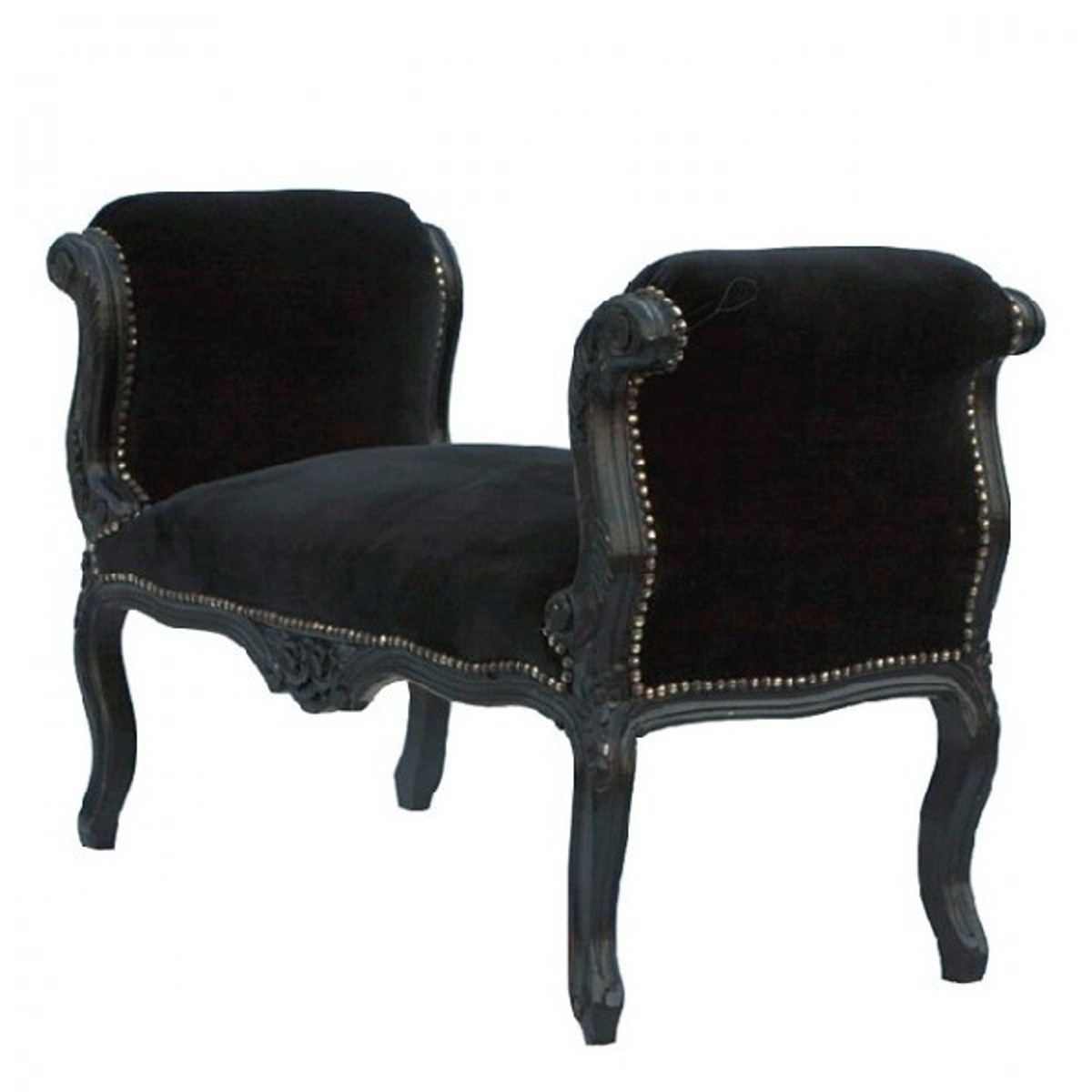 Sgabello barocco Sgabello Nero / Nero - Sede Sgabello barocco Sgabello Nero / Nero - Sede