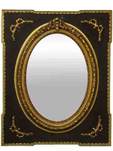 Casa Padrino Specchio da parete barocco, specchio ornamentale in oro, 80 x 110 cm Casa Padrino Specchio da parete barocco, specchio ornamentale in oro, 80 x 110 cm