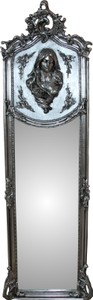 Casa Padrino Specchio da Parete Barocco di Lusso Madonna Argento 175 x 55 cm - Specchio in Stile Antico Massiccio Casa Padrino Specchio da Parete Barocco di Lusso Madonna Argento 175 x 55 cm - Specchio in Stile Antico Massiccio
