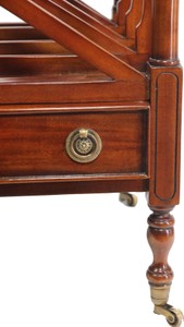 Casa Padrino Luxus Zeitungs- & Magazin-Trolley aus massivem Mahagoni Holz in Braun, 48 x 38 x H 62 cm