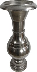 Casa Padrino Vaso da fiori barocco XXL in alluminio Raw Finished, Argento, Altezza 99 cm, Diametro 40 cm Casa Padrino Vaso da fiori barocco XXL in alluminio Raw Finished, Argento, Altezza 99 cm, Diametro 40 cm
