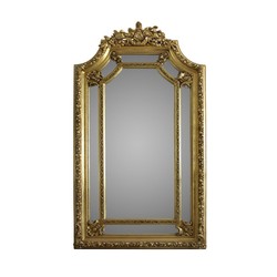 Casa Padrino Luxus Wandspiegel 115 x H. 215 cm im Barockstil, Gold, Massivholz und Polyresin Casa Padrino Luxus Wandspiegel 115 x H. 215 cm im Barockstil, Gold, Massivholz und Polyresin