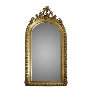 Casa Padrino Specchio da Parete di Lusso 110 x H. 210 cm - Mobili Barocchi Oro Casa Padrino Specchio da Parete di Lusso 110 x H. 210 cm - Mobili Barocchi Oro