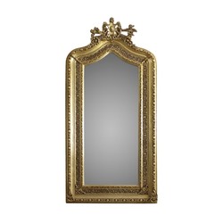 Casa Padrino Luxury Barock Wall Mirror, Gold, 110 x H. 210 cm Casa Padrino Luxury Barock Wall Mirror, Gold, 110 x H. 210 cm