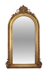 Casa Padrino Specchio da soggiorno di lusso stile barocco oro 110 x H. 210 cm - Specchio da parete importante Casa Padrino Specchio da soggiorno di lusso stile barocco oro 110 x H. 210 cm - Specchio da parete importante