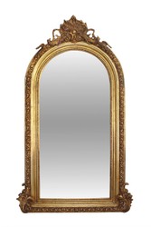 Casa Padrino Luxus Wohnzimmerspiegel Barock Stil Gold 110 x H. 210 cm - Prunkvoller Wandspiegel Casa Padrino Luxus Wohnzimmerspiegel Barock Stil Gold 110 x H. 210 cm - Prunkvoller Wandspiegel