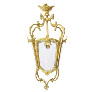 Casa Padrino Antique Style Baroque Ceiling Pendant Lamp 35 x 35 x H 70 cm - Glass / Gold - Lantern Hanging Lantern Casa Padrino Antique Style Baroque Ceiling Pendant Lamp 35 x 35 x H 70 cm - Glass / Gold - Lantern Hanging Lantern