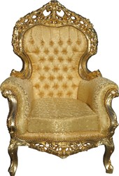 Casa Padrino Barock Wohnzimmer Set Versailles II Gold Muster / Antik Gold - 3er Sofa + 2 Sessel Casa Padrino Barock Wohnzimmer Set Versailles II Gold Muster / Antik Gold - 3er Sofa + 2 Sessel