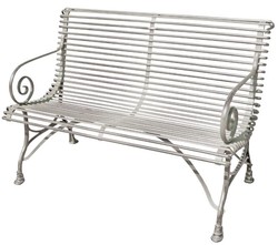 Casa Padrino 2 Seater Garden Bench - Vintage Wrought Iron Bench