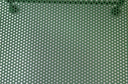 Casa Padrino Banco de Jardín Estilo Art Déco, Asiento Perforado, Verde, 1,2m x 0,48m x 0,9m