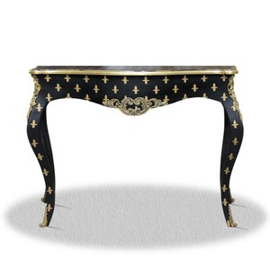 Casa Padrino Luxus Barock Konsole Console Luxury Baroque Möbel Antik Antique Schwarz Gold Black Furniture Interior