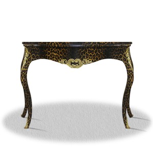 Casa Padrino Barock Konsole Leopard Gold Console Chest Leo Baroque Furniture Möbel Einrichtung Interior