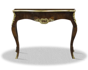 Casa Padrino Barock Konsole Mahagoni Braun Gold Konsolentisch Rokoko Prunk Konsole Beistelltisch