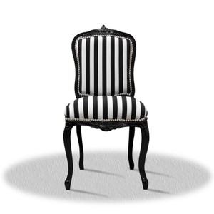 Barock Stuhl Chairs Chairs Schwarz Weiß Black White Stripes Furniture Interior Möbel Einrichtung Barock Stuhl Chairs Chairs Schwarz Weiß Black White Stripes Furniture Interior Möbel Einrichtung