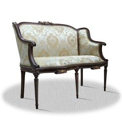 Casa Padrino Panca Barocca a 2 posti con motivo Marrone scuro / Oro 120 x 45 x A. 90 cm Casa Padrino Panca Barocca a 2 posti con motivo Marrone scuro / Oro 120 x 45 x A. 90 cm
