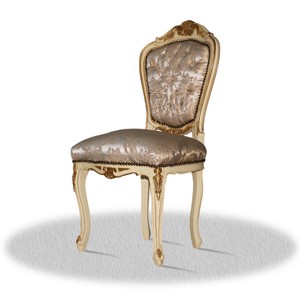 Casa Padrino Barock Esszimmerstuhl Creme Gold Silber - Antik Stil Möbel Casa Padrino Barock Esszimmerstuhl Creme Gold Silber - Antik Stil Möbel