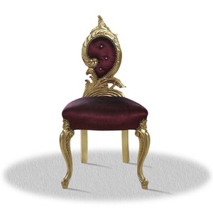 Casa Padrino Barock Salonstuhl Gold Bordeaux Rot 55 x 45 x H. 100 cm - Luxus Edition Casa Padrino Barock Salonstuhl Gold Bordeaux Rot 55 x 45 x H. 100 cm - Luxus Edition