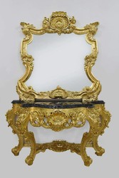 Casa Padrino Barock Spiegelkonsole Konsole mit Spiegel Gold Baroque Mirror Console Furniture Interior Möbel Einrichtung Casa Padrino Barock Spiegelkonsole Konsole mit Spiegel Gold Baroque Mirror Console Furniture Interior Möbel Einrichtung