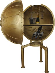 Casa Padrino Luxury Metal Beverage Bar Gold - Wine Rack - Ø 98 x 162 cm Casa Padrino Luxury Metal Beverage Bar Gold - Wine Rack - Ø 98 x 162 cm