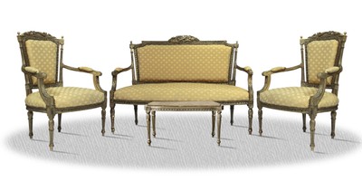 Casa Padrino Barock Salon Set Vintage Braun - Antik Stil Kollektion Casa Padrino Barock Salon Set Vintage Braun - Antik Stil Kollektion