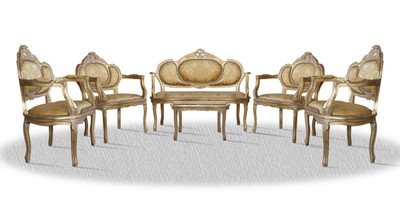 Casa Padrino Barock Salon Set Vintage Gold - Luxus Edition Casa Padrino Barock Salon Set Vintage Gold - Luxus Edition