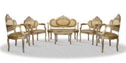 Casa Padrino Barock Salon Set Vintage Gold - Luxus Edition Casa Padrino Barock Salon Set Vintage Gold - Luxus Edition