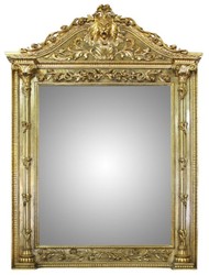 Casa Padrino Specchio da Parete Barocco Oro 130 x 210 cm - Specchio di Lusso Artigianale