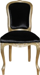 Casa Padrino barocco da pranzo di lusso ambiente impostata / Oro Nero - tavolo da pranzo + 6 sedie - stile mobili antichi - qualità di lusso - Limited Edition Casa Padrino barocco da pranzo di lusso ambiente impostata / Oro Nero - tavolo da pranzo + 6 sedie - stile mobili antichi - qualità di lusso - Limited Edition