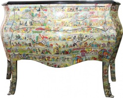 Baroque Commode Comic 120cm Baroque Commode Comic 120cm