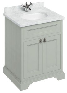 Casa Padrino luxury washing cabinet / washbasin with marble top and 2 doors 67 x 55 x H. 93 cm
