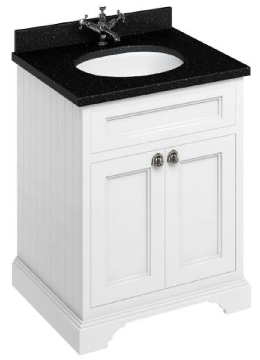 Casa Padrino Luxus Waschschrank / Waschtisch mit Granitplatte und 2 Türen - Limited Edition