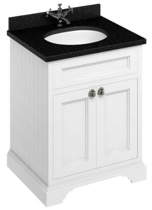 Casa Padrino Luxus Waschschrank / Waschtisch mit Granitplatte und 2 Türen - Limited Edition
