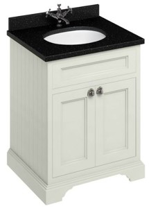 Casa Padrino Luxus Waschschrank / Waschtisch mit Granitplatte und 2 Türen - Limited Edition